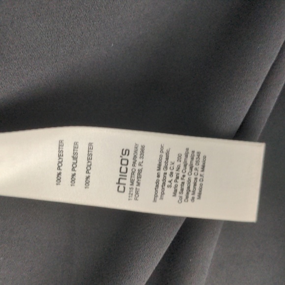 Chico's black semi sheer fringes kimono Size S - Picture 8 of 8